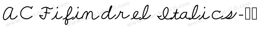AC Fifindrel Italics字体转换